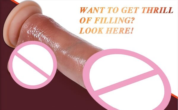 Imulate liquid silica gel penis for women