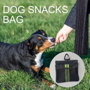 Pet snack bag, dog training bag, metal spring buckle, waterproof and wear-resistant