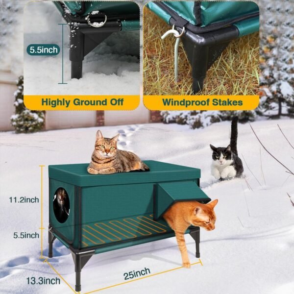 Externally-heated heat-preservation cat nest foldable cat cage cat delivery room
