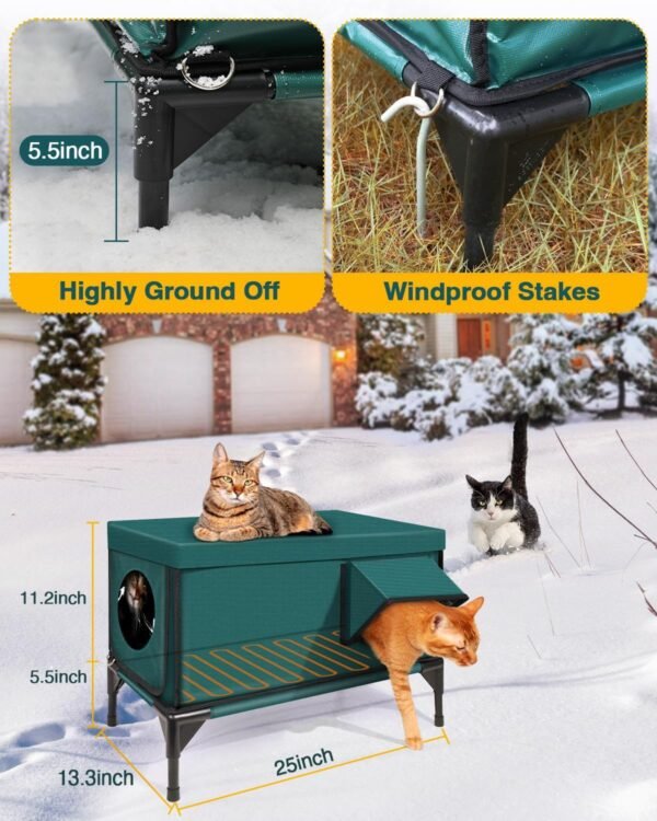 Externally-heated heat-preservation cat nest foldable cat cage cat delivery room