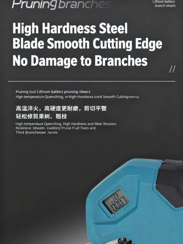 Electric pruning shears, portable garden and horticulture lithium battery fruit tree shears, outdoor high branch shears