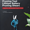 Electric pruning shears, portable garden and horticulture lithium battery fruit tree shears, outdoor high branch shears