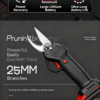 Electric pruning shears, portable garden and horticulture lithium battery fruit tree shears, outdoor high branch shears