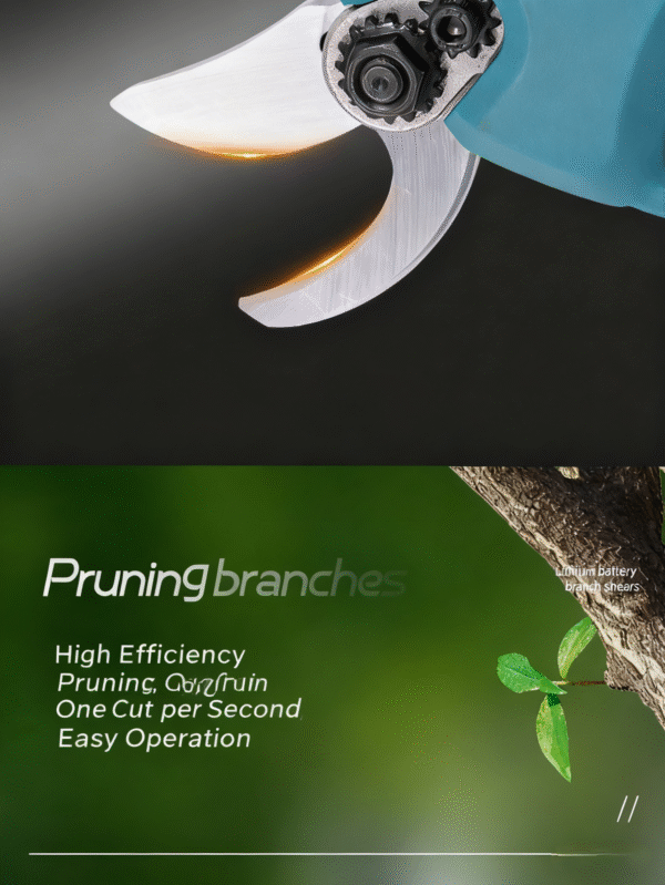 Electric pruning shears, portable garden and horticulture lithium battery fruit tree shears, outdoor high branch shears
