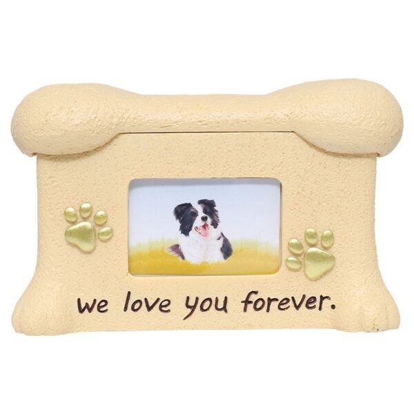 Resin pet cinerary casket puppy cat souvenir box